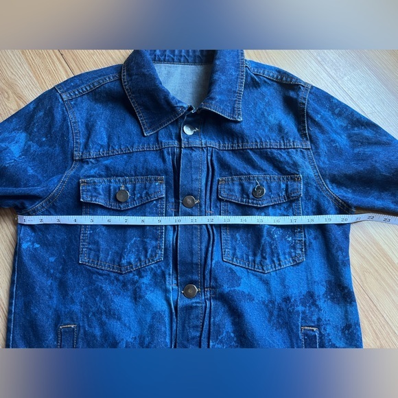 Vintage Rare One-OF-A-Kind‎ 70’s Acid Wash Denim Trucker Jacket Men’s M - Picture 7 of 14